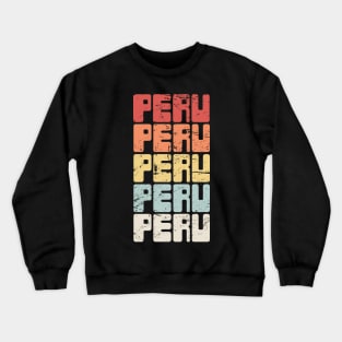 Vintage Peruvian PERU Text Crewneck Sweatshirt